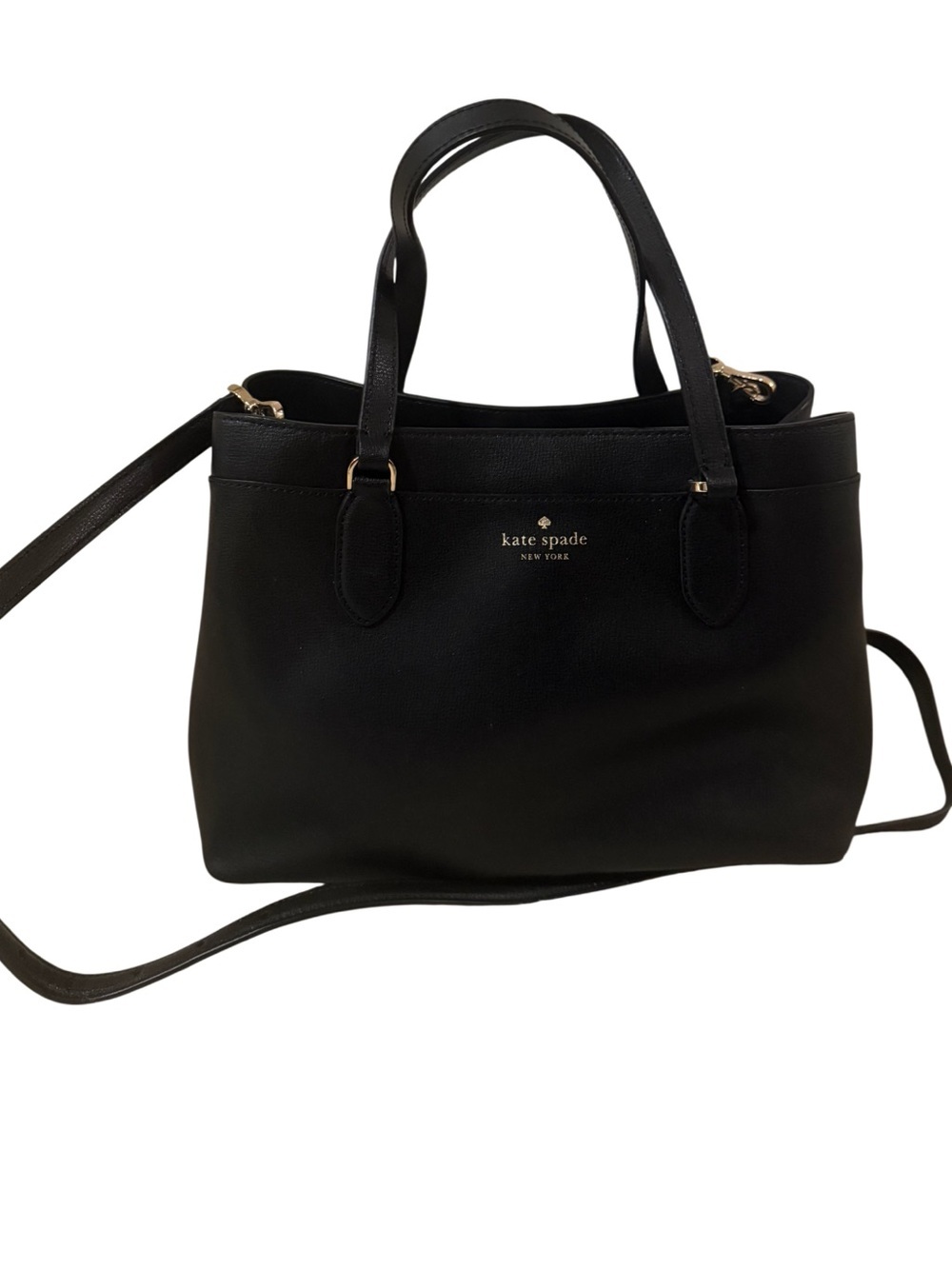 Kate Spade New York Sienna Satchel Black Leather with Detachable Strap-Like New - Picture 11 of 11